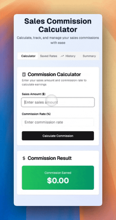 Commission Calculator
